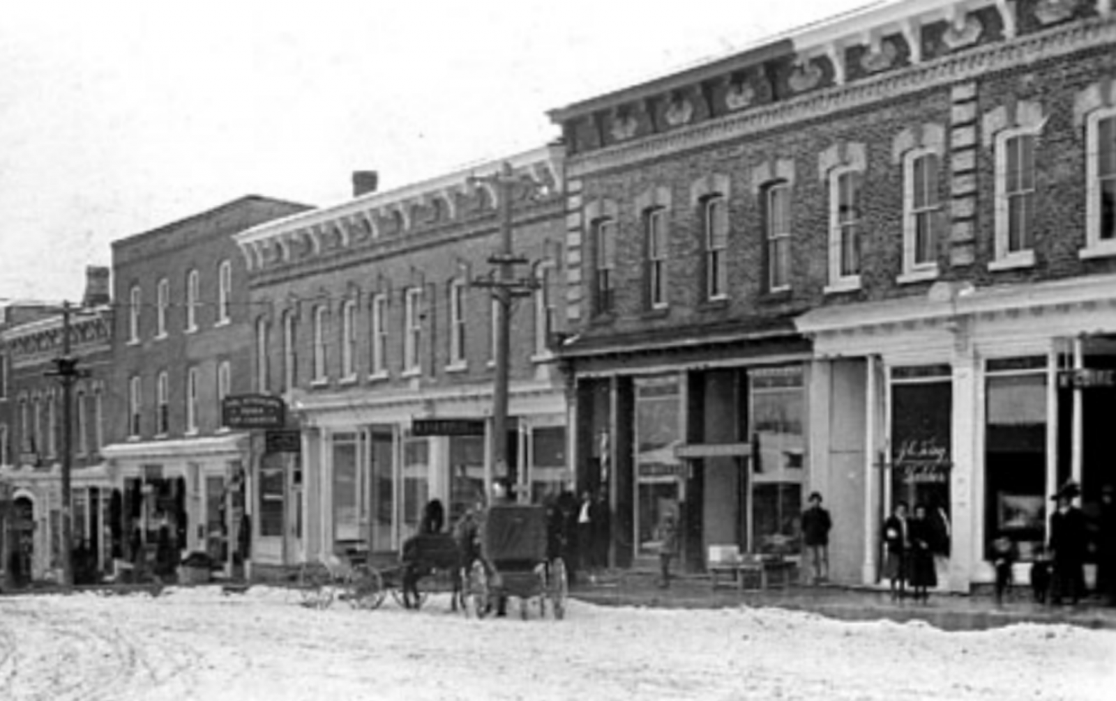 Brock Street West Uxbridge about 1925