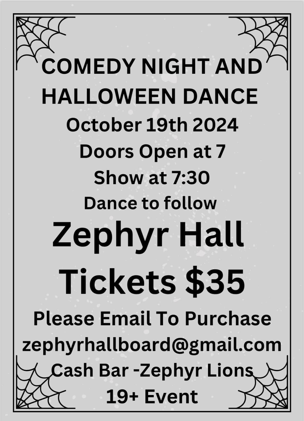 Halloween Dance Zephyr Hall