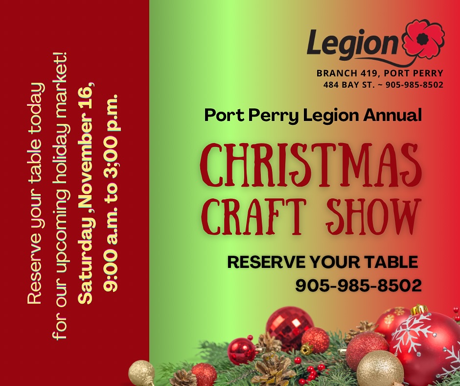 Legion Christmas Craft Show