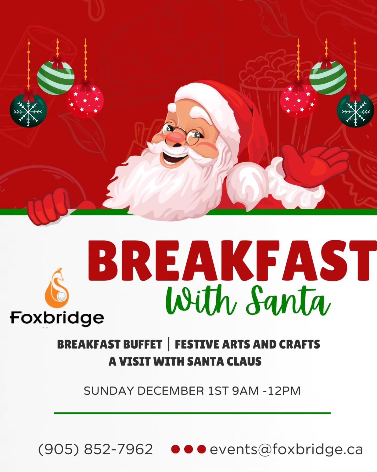 Breakfast with Santa Foxbridge